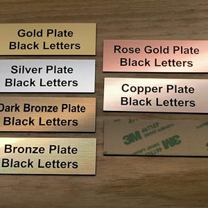 Custom Engraved 1x3 Plaque Sign Plate | Wall Door Placard Badge with Adhesive Backing | Customized Personalized | Memory of Pet Name