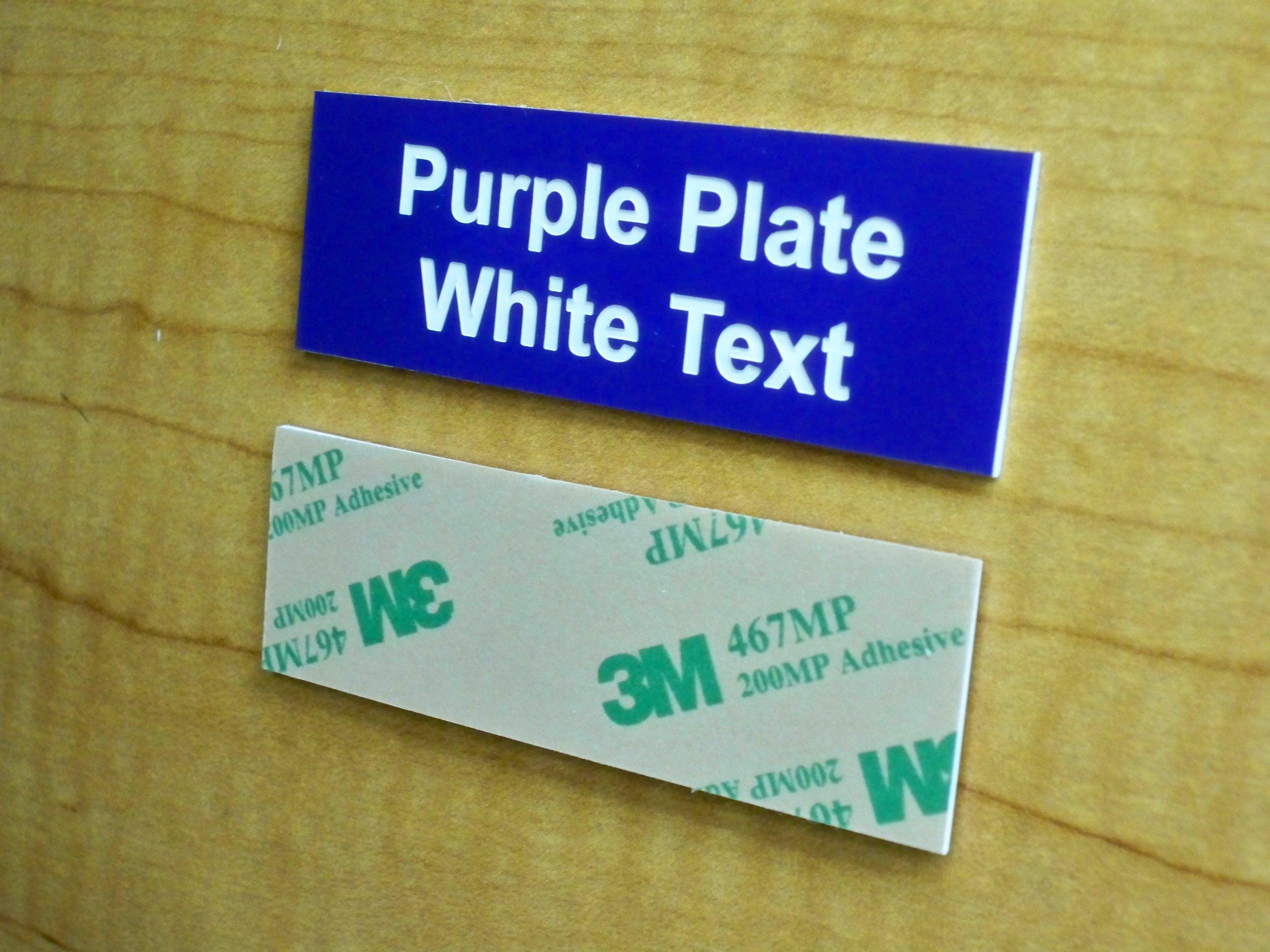 thumbnail image 2 of Custom Engraved 1x3 Plastic Plate Plaque With Adhesive Backing - Perfect For Toolbox, Shelf, Or Marker Tags 2 of 6