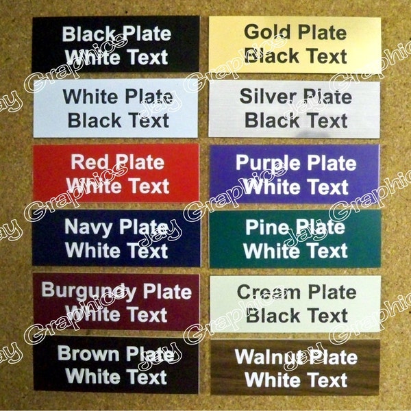 1x3 Engraved Name Plate | Personalized Customized Wall Door Desk Tags Name Sign Locker Tool Cabinet Toolbox Organize Scrapbook