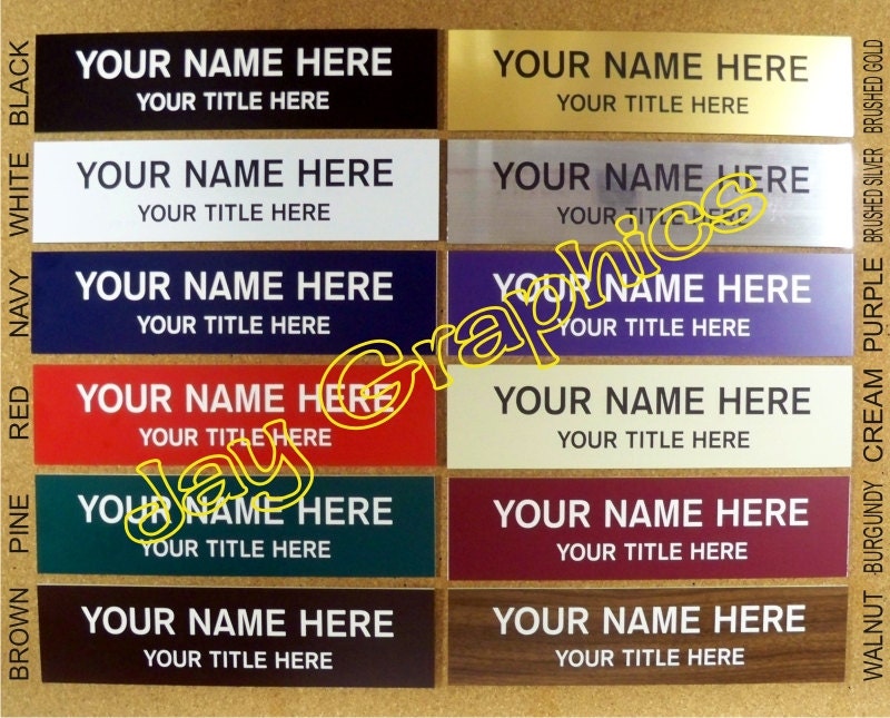 ExcelMark Custom Name Plate - Personalized Acrylic Sign, 2" X 8", For Door, Office, Or Desk