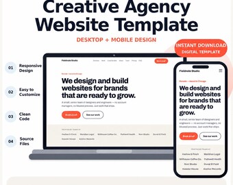 Agency Website Template | Responsive Design