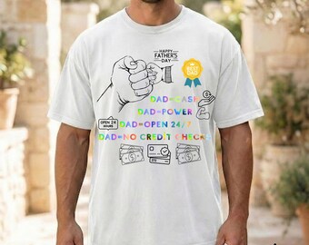 Father’s Day Gift for Dad, Dad Bank Shirt, Fathers Day Shirt, Dad Gift Funny, Comfort Color Unisex-1717