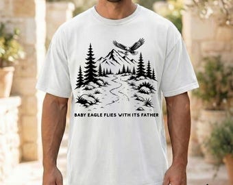 Father’s Day Gift for Dad, Father Child Footprint T-Shirt, Meaningful Dad Gift, Minimalist Family Shirt Comfort Color Unisex-1717