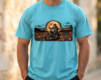 Vintage Halloween Shirt, Funny Ghost & Skeleton T-Shirt, Retro Spooky Graphic Tee, Cute Halloween Apparel, Comfort Color Unisex-1717