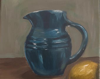 Original acrylic still life”The Forgotten Pot”