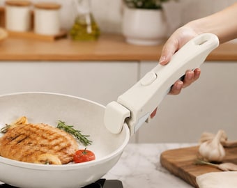 取り外し可能なフライパンハンドル、ユニバーサルな取り外し可能なハンドル、耐熱性、滑り止めグリップ、調理器具対応