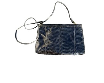 Vintage Morgan Taylor Black Genuine Snakeskin Leather Bag