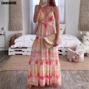 pastel color beach dress Pastel Beach Dress