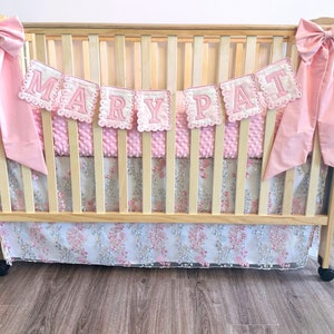 Baby Bedding Set, Design Your Own Baby Bedding, Bed Sheet, Bed Skirt, and Blanket,  FREE Monogramming, Custom baby bedding, crib bedding