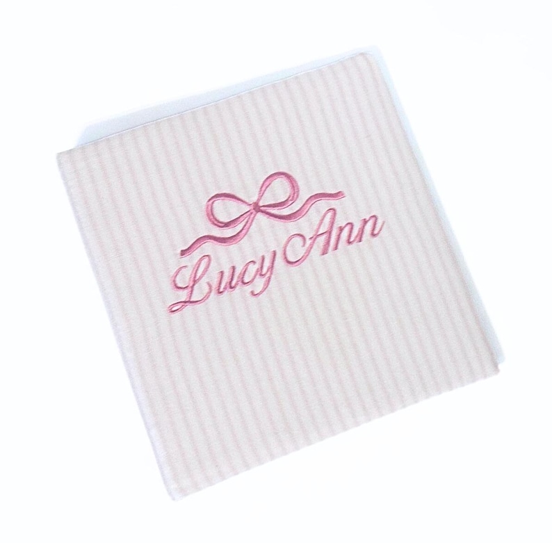 Monogrammed Baby Book: Personalized Scrapbook Album, Fits 8.5x11 Inserts image 4