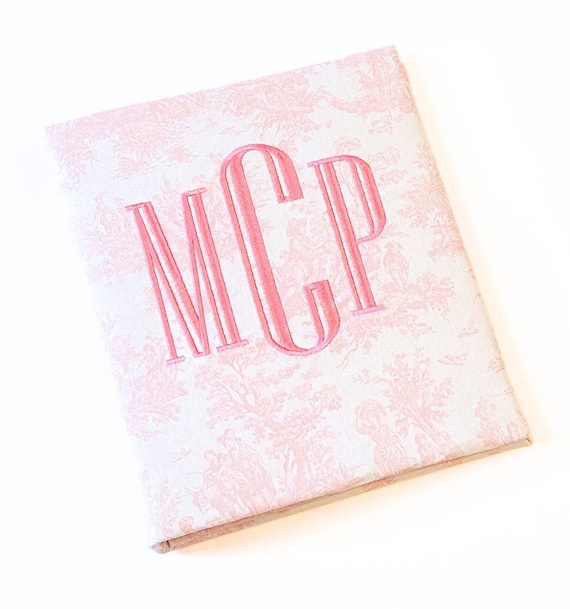 Monogrammed Baby Book: Personalized Scrapbook Album, Fits 8.5x11 Inserts