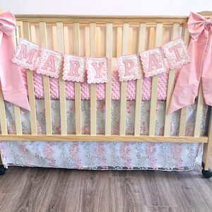Baby Bedding Set, Design Your Own Baby Bedding, Bed Sheet, Bed Skirt, and Blanket,  FREE Monogramming, Custom baby bedding, crib bedding
