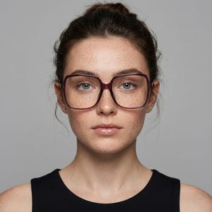 Oversized Square Myopia Glasses Blue Light, Unisex Large Frame Eyewear 0 to -4, Computer Anti Eye Strain Glasses Fashion Frames