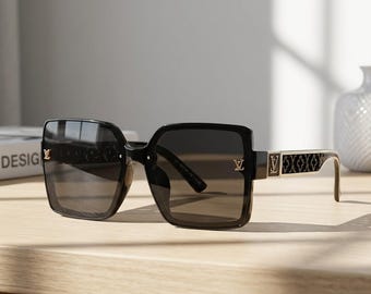 Oversized Square Sunglasses, Modern Fashion Shades, UV400 Trendy Eyewear, Luxury Style Unisex Glasses, Statement Sunglasses