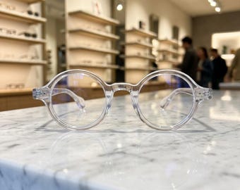 Vintage Round Reading Glasses Blue Light, Retro Unisex Readers, Small Frame Eyeglasses, Anti Eye Strain Stylish Glasses