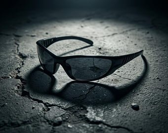 Black Wrap Around Sunglasses Y2K, Matrix Style Sport Shades, Streetwear Unisex Eyewear, Retro 2000s Black Glasses UV400