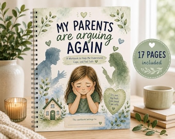 My Parents Arguing Workbook | Coping Skills for Kids, Family Conflict Activity (Digital Download)