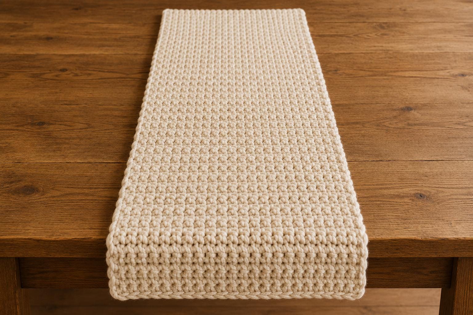 38 Table Runner Crochet Patterns to Refresh Your Home with Handmade Texture 9 Classic Crochet Table Runner