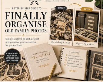 Family Photo Organisation System | Step‑by‑Step Archive Workflow, Naming Conventions & Folder Templates