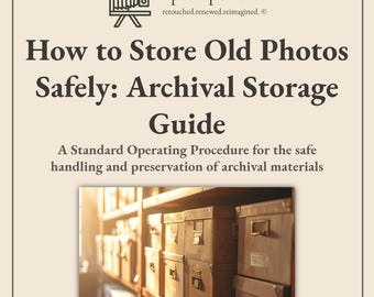 アーカイブ保管に関する標準作業手順書｜古い写真、ネガ、文書を保管するための専門基準