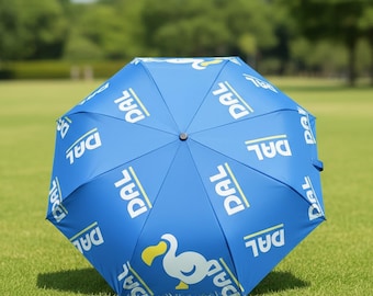 Dodo Airlines Folding Umbrella - Animal Crossing Inspired UV Protection Sun & Rain Parasol