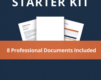 Electrician Business Starter Kit | Estimate, Invoice, Contract Templates (PDF, Word, Excel)