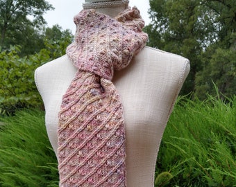 Knitting Pattern - Veela Scarf, knit, PDF digital download, hp inspired, floral neckwear