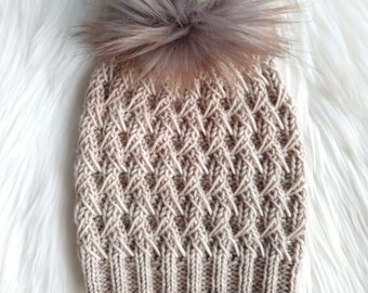 Blackthorn Beanie Knitting Pattern: Intermediate Skill (PDF Download)