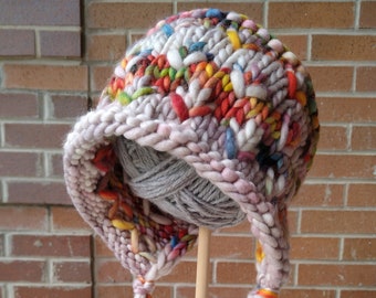 Knitting Pattern - Pomona Bonnet, PDF digital download, hp inspired, herbology sprout hogwarts floral stitch unique fun easy knit, kids hat