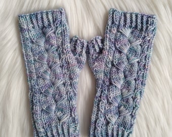 Tentacula Knit Mitts Pattern, Fingerless Gloves (PDF Digital Download)