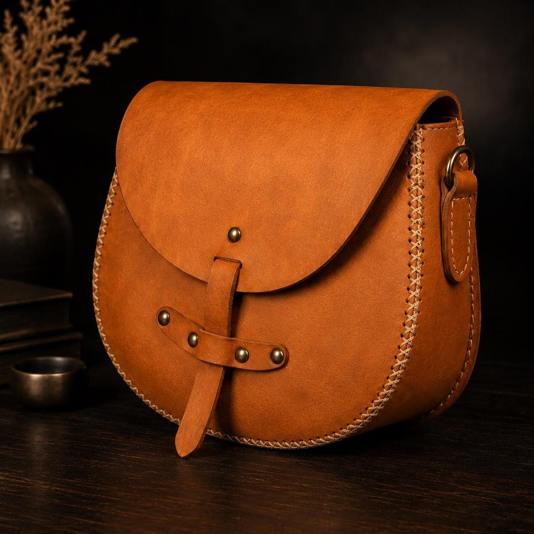 Leather Saddle Bag Pattern PDF, DIY Crossbody Purse Template, Handmade ...