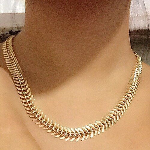 Zipper Necklace Statement Necklace 14k 