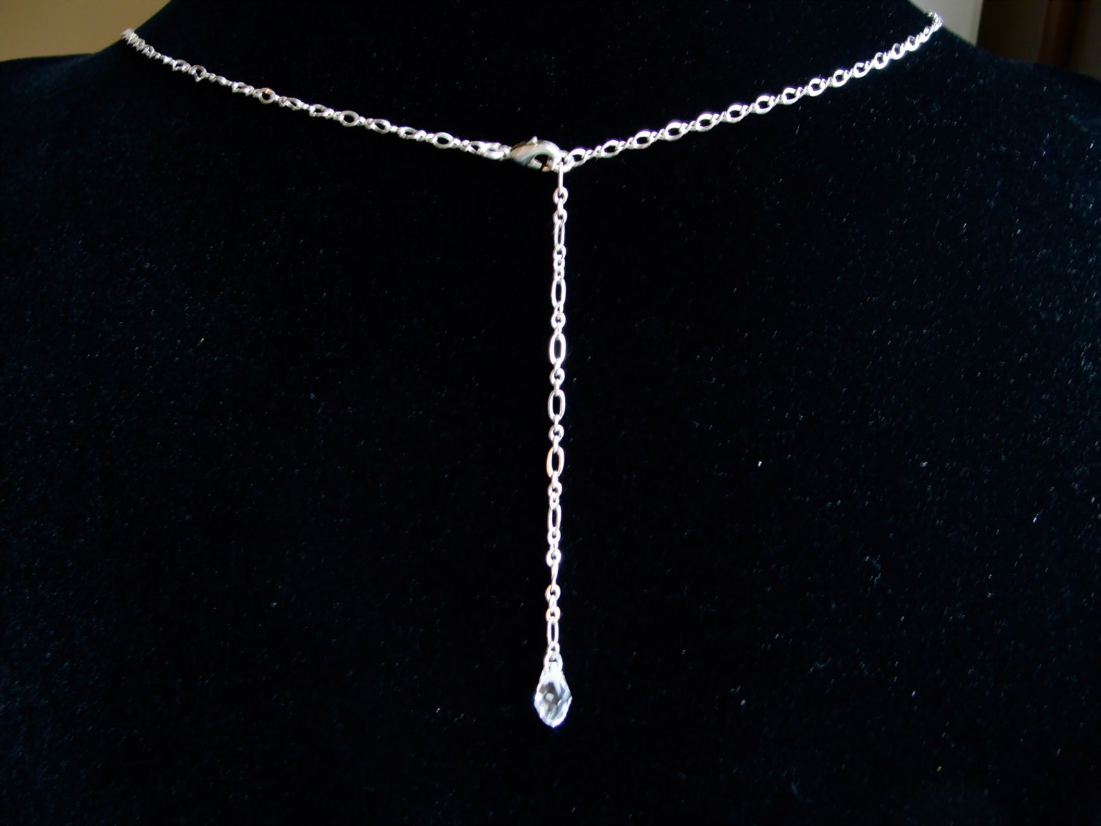 Swarovski Crystal Dew Drop Necklace, Drop Necklace, Swarovski Drop