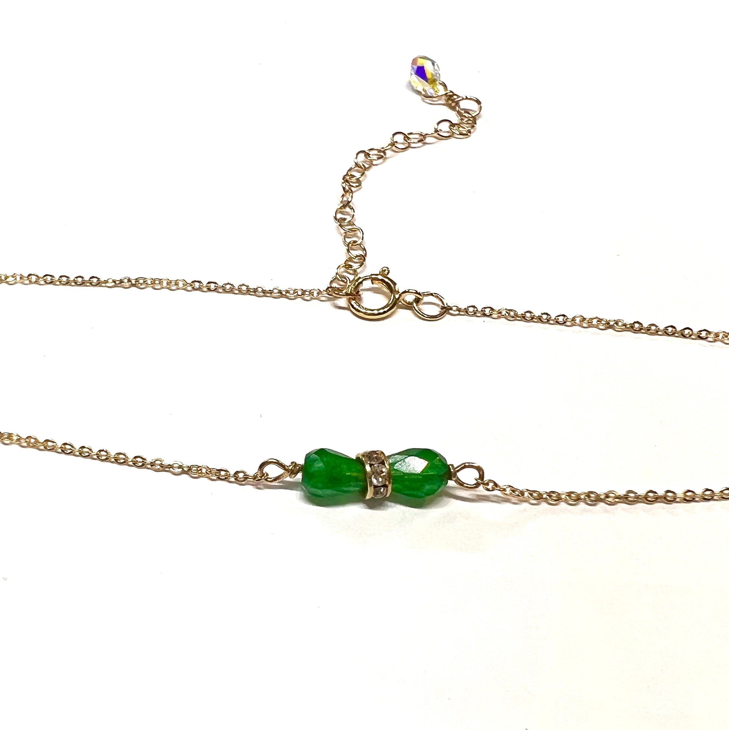 ヘアアクセサリー JADE SPARKLES NECKLACE Jade Sparkle Choker Necklace - Etsy