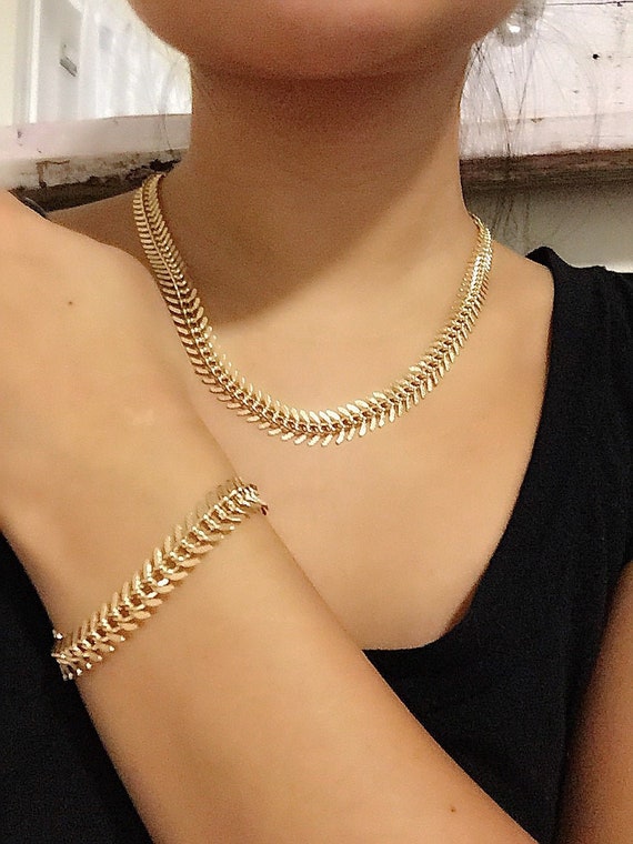 Zipper necklace in 14k