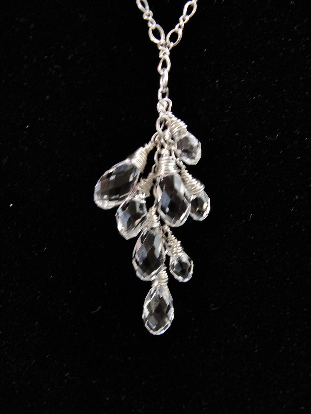 Swarovski Crystal Dew Drop Necklace, Drop Necklace, Swarovski Drop