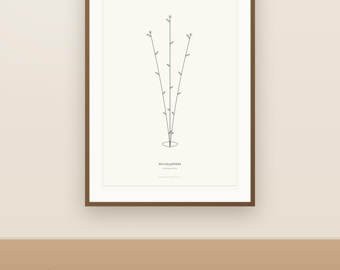 Wildflower Line Art