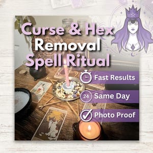 Curse & Hex Removal Spell - SAME DAY Casting for Protection, Cleansing, Shielding, Purification and Spiritual Safety | WitchTableRituals