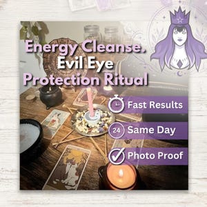 Evil Eye Protection Spell - SAME DAY Casting for Negative Energy, Jealousy, Spiritual Shielding, Cleansing, & Peace (Tarot w/ Spell Cast)