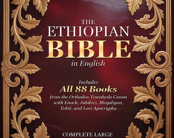 Ethiopian Bible in English, Complete Large Print Edition, 88 Books Orthodox Canon