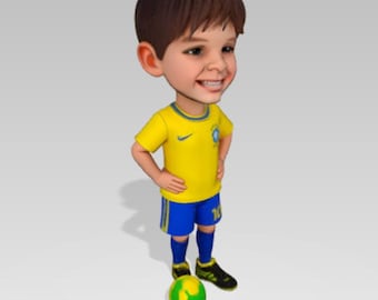 Custom 3D Printed Figurine from Photo, Personalized Mini Me Statue, Custom Character Portrait, Unique Gift for Families and Kids.