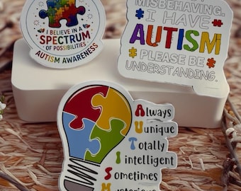 Autism Awareness Stickers – Spectrum of Possibilities, Understanding Decals (Set of 3)