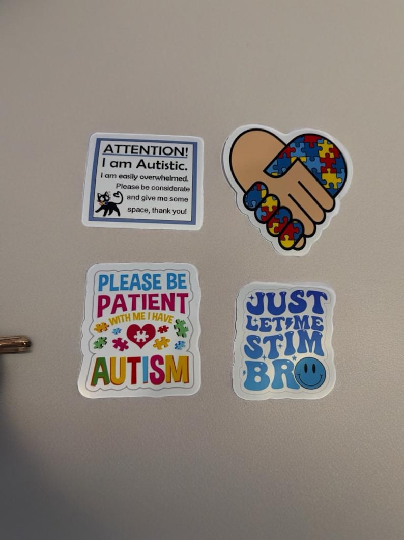 Autism Awareness Sticker Pack – Neurodiversity Support Decals (set of 4 ...