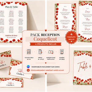Pack Réception 4 modèles personnalisables
