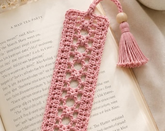 Lace Crochet Bookmark Pattern PDF | Beginner Crochet Bookmark Tutorial | Handmade Floral Bookmark Pattern | Instant Download