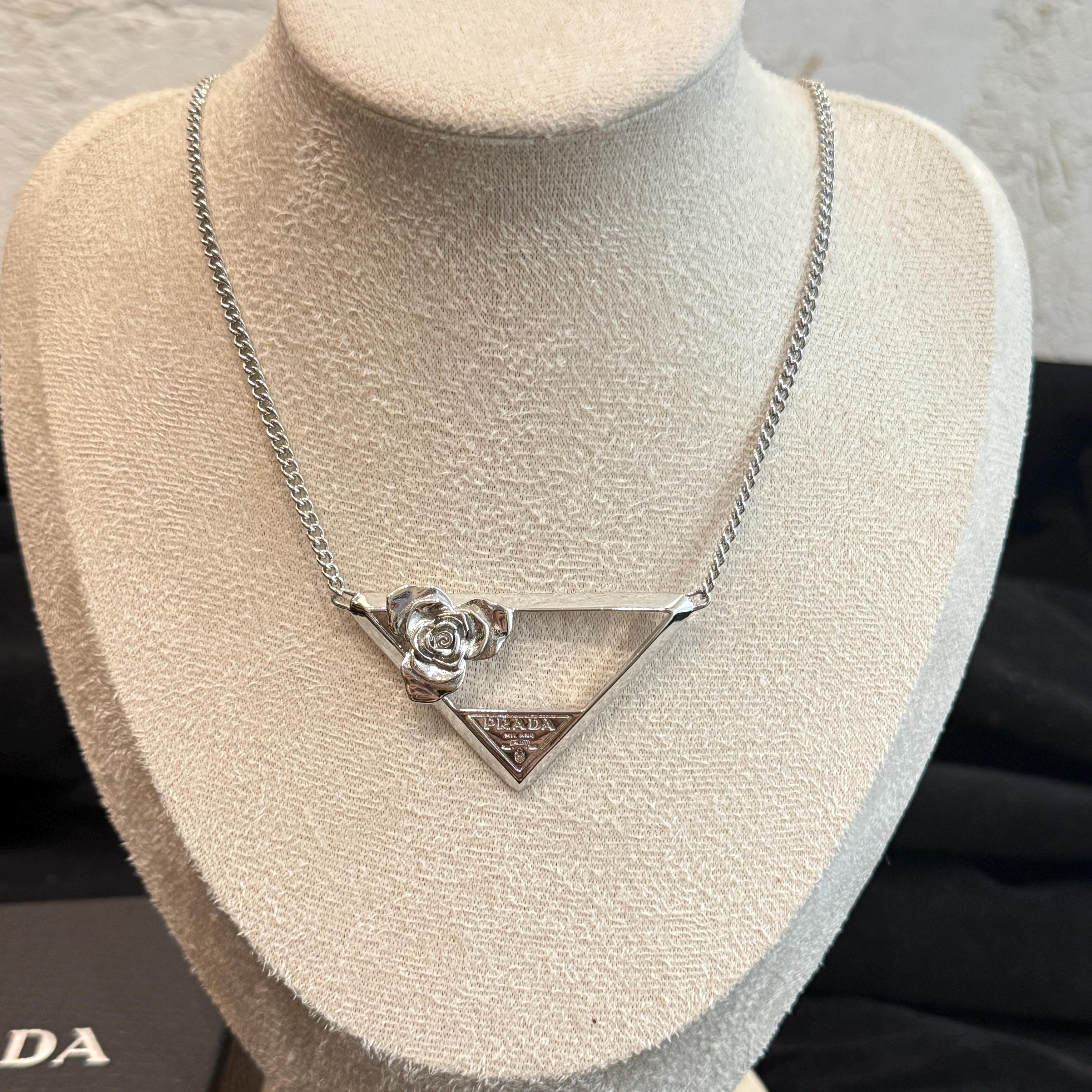 Prada necklace triangle - Etsy 日本