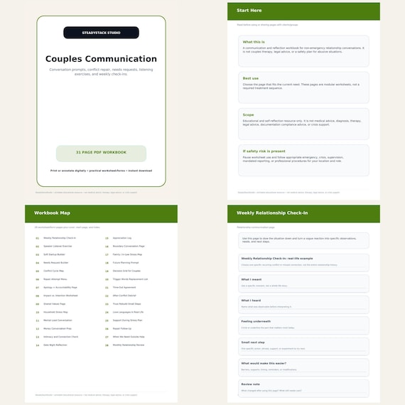 Couples therapy worksheets cover