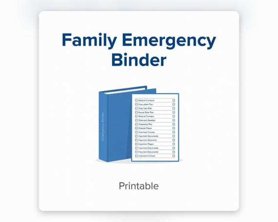 01 family emergency binder printable