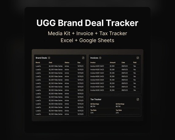01 ugc creator brand deal tracker
