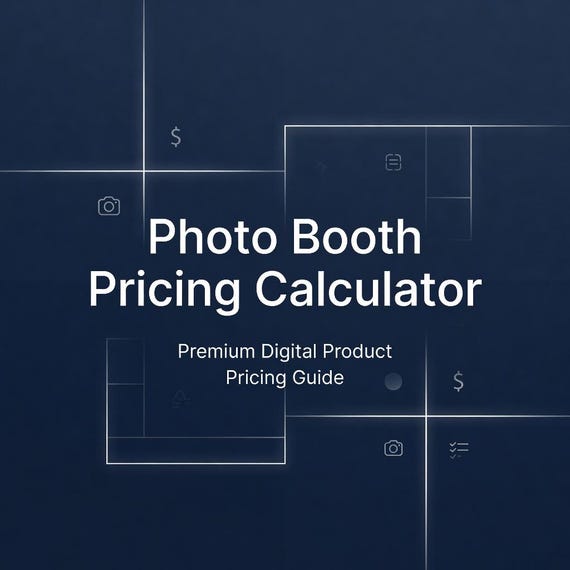 Photo Booth Pricing Calculator, Client Forms, Flyer Templates and Overlay Kit preview image from SteadyStackStudio